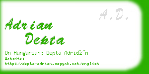 adrian depta business card
